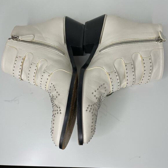 Chloe Suzanna Cloudy White Ankle Booties 36.5 - Picture 3 of 8